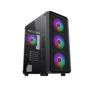 Xigmatek Boîtier PC DUO X Moyen tour E-ATX 4x120mm RGB inclus sans alimentation Noir