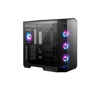MSI MAG PANO 100R PZ Boîtier PC ATX - Compatible Installation Verticale de Carte Graphique, Support GPU, filtres à poussière, Cage de Stockage pivotante, Double Compartiment, USB Type-C 20 GB/s
