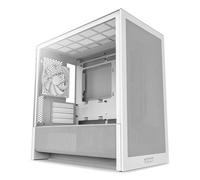 Boîtier PC NZXT H3 FLOW mini tour blanc avec panneau latéral verre trempé