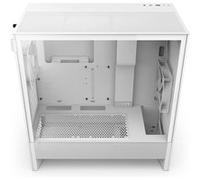 NZXT Boîtier PC H5 Flow – Flux d'air élevé, 2 ventilateurs 120 mm inclus, rad. avant 360 mm – Blanc