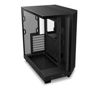 NZXT Boîtier PC H6 Flow – Moyen tour, double chambre, panneau latéral et avant en verre trempé, Noir