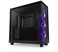 Boitier moyen-tour - NZXT - H6 Flow RGB - Double chambre - Ventilateurs RGB inclus - Noir