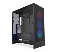 Boitier PC NZXT H7 FLOW moyen tour noir RGB avec panneau latéral verre trempé