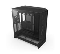 Boîtier PC NZXT H9 FLOW 2025 moyen tour noir avec panneau latéral et avant verre trempé