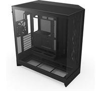 NZXT Boîtier moyen-tour H9 Flow CM-H92FB-01 double chambre, panneaux en verre trempé Noir