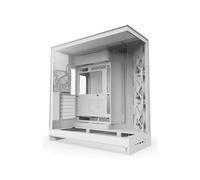 Boîtier PC NZXT H9 Flow Midi Tower Blanc - ATX/EATX/micro ATX/Mini-ITX - Mesh/SGCC/Verre Trempé - 3x140mm avant, 1x120mm arrière - Radiateur 420mm