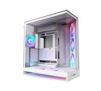 NZXT H9 Flow RGB+ (2025) White - Boîtier E-ATX blanc avec fenêtre