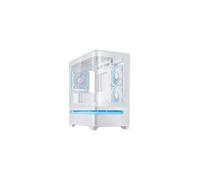 Boitier PC PRIME AP202 mini tour blanc ARGB avec panneau latéral et avant verre trempé