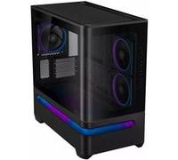 ASUS Boîtier PC mATX Prime AP202 ARGB – verre incurvé trempé, GPU 420 mm, rad. 360 mm, 3x ARGB, Noir