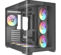 Boîtier PC SAMA V60 Cube ATX Micro-ATX Mini-ITX 7 ventilateurs 120 mm ARGB Noir