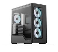 Boîtier PC Moyen Tour AeroCool D520A - 4x120mm A-RGB, Façade Mesh, Verre Trempé, Type-C/USB3.0 - Noir