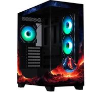 Boîtier PC sans alimentation - BITFENIX - CETO Premium Volcano - Moyen tour - Format ATX - 4x120mm A-RGB - Noir