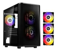 Boîtier PC sans alimentation - BITFENIX Nova Mesh SE M-ATX ARGB (noir) - mini-tour - format Micro-ATX