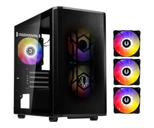 Boitier PC sans alimentation - BITFENIX Nova Mesh SE M-ATX ARGB (Noir) - Mini tour - Format Micro-ATX