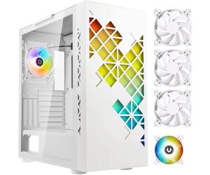 Boitier PC sans alimentation - BITFENIX Tracery ARGB (Blanc) - Moyen tour - Format E-ATX