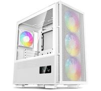 DeepCool Boîtier PC gaming CH560 Digital moyen tour RGB panneau latéral acier Blanc