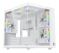 Boitier PC sans alimentation - XIGMATEK Aqua M Lite Arctic - EN44427 - Cube - Format Micro-ATX - Blanc