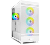 Boitier Moyen Tour ATX Sharkoon Rebel C50 RGB avec panneaux vitrés (Blanc)