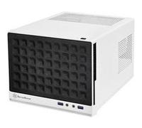 SilverStone SST-SG13WB - Sugo Boîtier PC cube compact Mini-ITX, Panneau frontal Mesh, noir et blanc