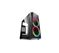 Boîtier PC Spirit of Gamer Deathmatch 3 Mini Tower Noir, Acier/ABS/Acrylique, microATX/Mini-ITX/ATX, 2x120mm ARGB, USB 3.2 Gen 1, GPU 270mm, CPU 130mm