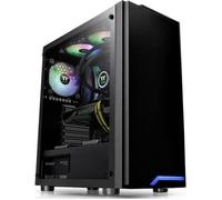 Boîtier PC - Thermaltake - H100 TG - Noir - Tour midi - 1 ventilateur pré-installé