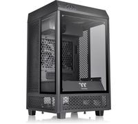 Thermaltake Boîtier PC The Tower 100 – Mini-ITX, sans alimentation, verre trempé, noir, USB/Audio