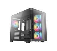 Boîtier PC tour DeepCool CG530U 4F ATX micro ATX ITX, 4 ventilateurs 120 mm, verre trempé, Noir