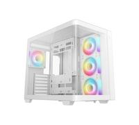 Boîtier PC tour DeepCool CG530U 4F ATX verre trempé 4 ventilateurs RGB Blanc