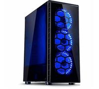Boîtier PC Tour Inter-Tech CXC2 ATX - 5 baies internes - Système de gestion de câble - LED bleu