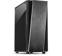 Boîtier PC Tour - INTER-TECH - T-11 Televen - Noir - 2 Baies internes - 3 Ventilateurs