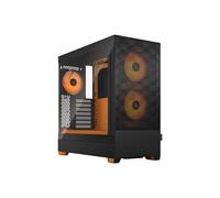 Boîtier PC Tower Fractal Design Pop Air Noir/Orange, ATX/microATX/Mini-ITX, 3x3.5", 4x2.5", 2x5.25", 3x120mm RGB, Acier/Verre Trempé, USB 3.2 Gen 1