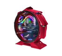 Boîtier PC Tower Mars Gaming MCORBR Rouge, Micro-ATX/Mini-ITX, Double Verre Trempé, Compatible Refroidissement Liquide, USB 3.2, Jusqu'à 9 Ventilateurs 120mm