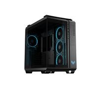 ASUS TUF Gaming GT502 Horizon TG ARGB Black, châssis Double Chambre avec Design panoramique et Panneau en Verre, 4 Ventilateurs ARGB préinstallés, Port USB-C Haute Vitesse, montable sans Outils, Noir