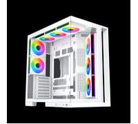 Boitier Moyen Tour ATX Xigmatek Aqua 7 RGB avec panneaux vitrés (Blanc)