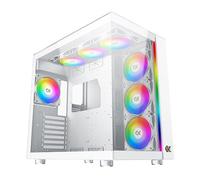 Boîtier PC - Xigmatek - Aqua Ultra Arctic - Grand Tour - Verre trempé - Blanc LED RGB