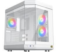 Boîtier PC - XIGMATEK - CUBI Arctic (Blanc) - Cube - Format E-ATX - 6x120mm A-RGB