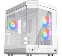 Boitier PC Moyen Tour E-ATX Xigmatek Cubi RGB avec panneaux vitrés - Blanc