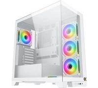 Xigmatek Boîtier PC moyen tour Endorphin Ultra Arctic – ATX RGB panneaux vitrés Blanc