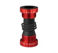 Boîtier Pédalier pour vtt Alliage Aluminium CNC Précision Boîtier | Alliage aluminium haute résistance, double roulement, pour terrains accidentés, finition durable(red)