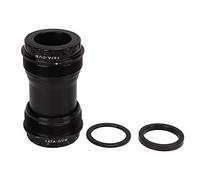 Boîtier Pédalier Vélo en Alliage d'Aluminium, Press Fit, Haute Résistance et Étanchéité Pour VTT et Vélo de Route - Stabilité Latérale Renforcée, Joint d'Étanchéité Avancé,