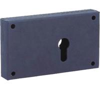 Boîtier pêne dormant réversible PE + Gâche THIRARD 140x82 mm - axe 56 - 9771