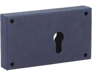 Boîtier pêne dormant réversible PE + Gâche THIRARD 140x82 mm - axe 56 - 9771