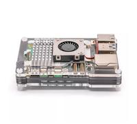 Boîtier Pibow gris pour Raspberry Pi 5 (ventilateur non inclus) - Boîtier Pibow pour Raspberry Pi 5 (ventilateur non inclus) - Gris