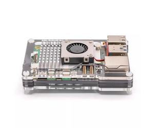 Boîtier Pibow gris pour Raspberry Pi 5 (ventilateur non inclus) - Boîtier Pibow pour Raspberry Pi 5 (ventilateur non inclus) - Gris