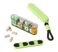 Boîtier Pilulier - Porte-Pilules Pour Sac À Main - Étui à Comprimés Portable avec Compartiments Multiples pour Usage Quotidien Travail Voyage Camping