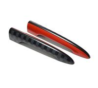 BoîTier PoignéE Compatible Avec JCW Pour F54 Accessoires Extérieur Coffre De Voiture Poignée De Porte Arrière Autocollants Décoration Couverture Poignée Couverture 2PCS/Set(Black+red B)