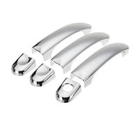 BoîTier PoignéE Compatible Avec VW Pour Transporter 2003 2004 2005 2006 2007 2008 2009 Chrome 3 Garniture De Poignée De Porte 6 Pièces/ensemble Couvercle