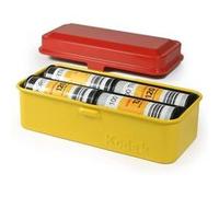 Boîtier portable grand format Kodak pour 135 films Rouge et jaune G
