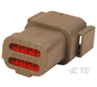 Boîtier pour contacts mâles série DTM TE Connectivity DTM04-08PA-E003 Nbr total de pôles 8 1 pc(s)