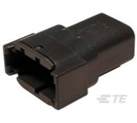 Boîtier pour contacts mâles série DTM TE Connectivity DTM04-08PB Nbr total de pôles 8 1 pc(s)